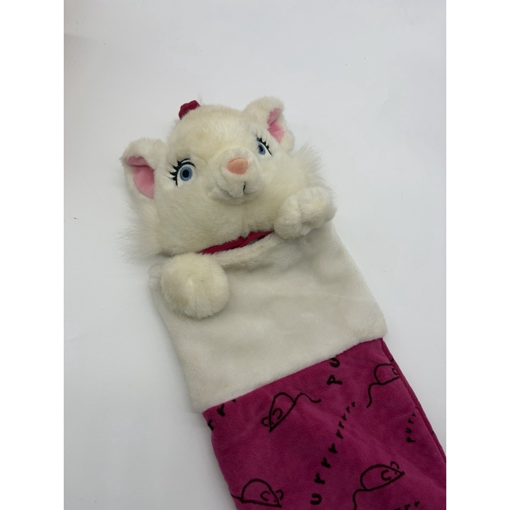 Vintage Disney The Aristocats MARIE Plush Christmas Holiday Stocking White Cat